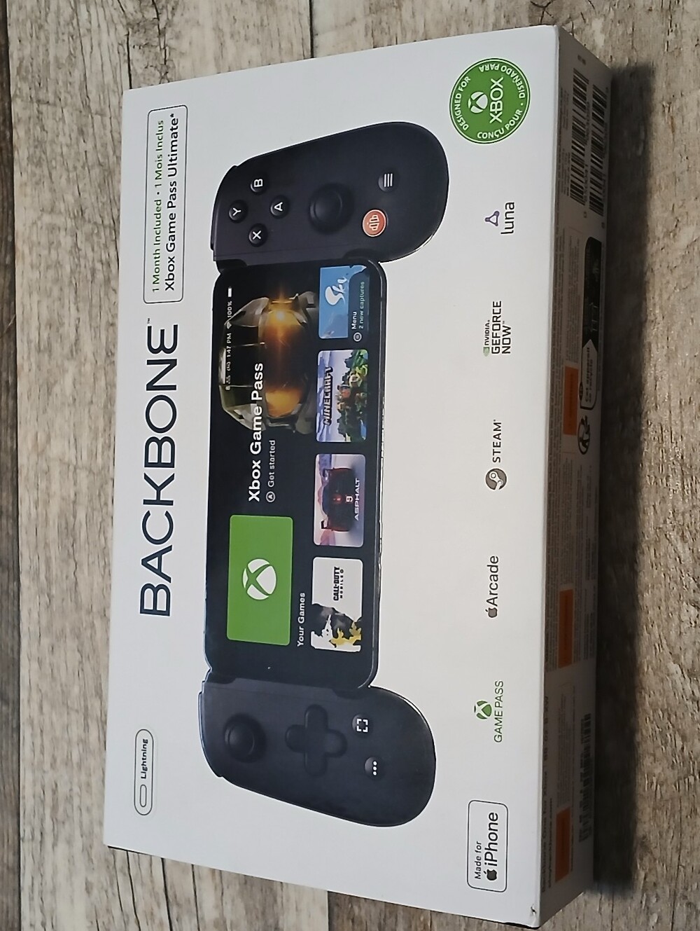 Bqckbone Mobile Gaming Controller for iPhone - Black